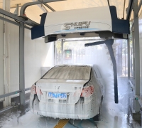 Touchfree AXE OVERHEAD car wash machine packages for delivery