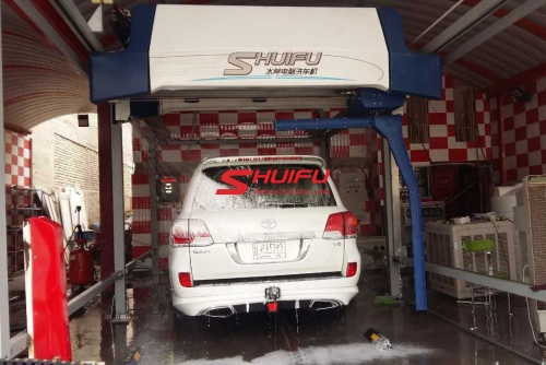 Touchless Car Wash Machine SHUIFU-AXE OVERHEAD In Iraq Middle-East